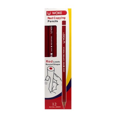 مداد قرمز ووک مدل 20025 بسته 12 عددی 